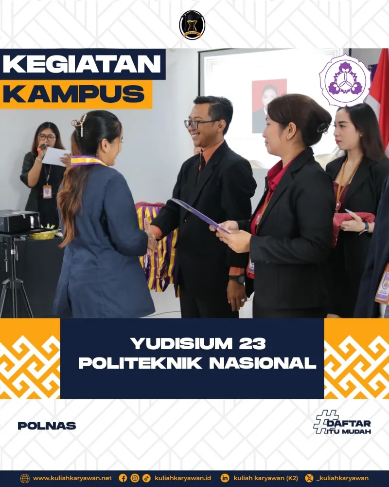 Yudisium Angkatan 23 Politeknik Nasional